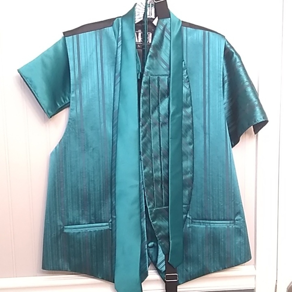MENS oasis striped vest set
